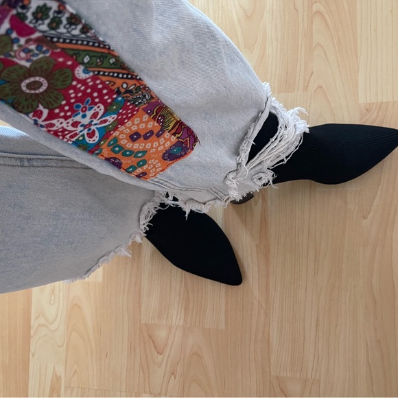 NEW 🎈Calvin Kline Boots black stretch top with chunky heels - Picture 2 of 7